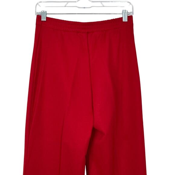 Vintage Miss Today Red 100% Polyester 70s Front Crease Pants Bottoms Size 10 - Picture 5 of 9